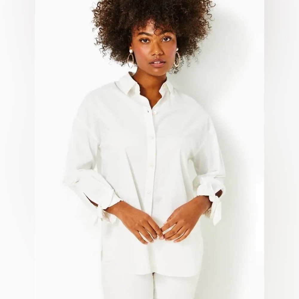 Lilly Pulitzer Lesia Relaxed Button Down Shirt NWT